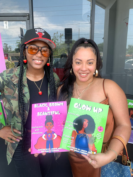 Black Brown and Beautiful©™ Coloring Book with 27 POSITIVE Affirmations | Support Confidence and Self-Esteem