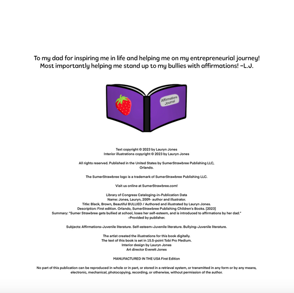 Black, Brown, Beautiful, Bullied Book with FREE Digital Activity Workbook