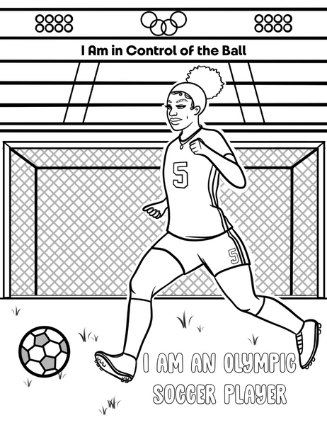 I Am An Olympian Coloring Book with POSITIVE Affirmations