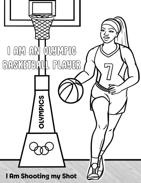 I Am An Olympian Coloring Book with POSITIVE Affirmations