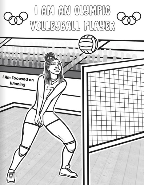 I Am An Olympian Coloring Book with POSITIVE Affirmations