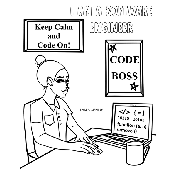 DIGITAL DOWNLOAD: My Career Glow Up Coloring Book with POSITIVE Affirmations