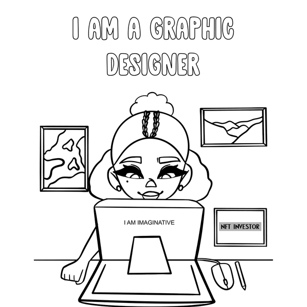 My Career Glow Up Coloring Book with POSITIVE AFFIRMATIONS & FREE Bonus Audiobook Download