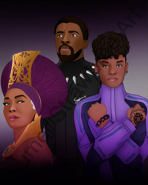 Black Panther Family - Art Print