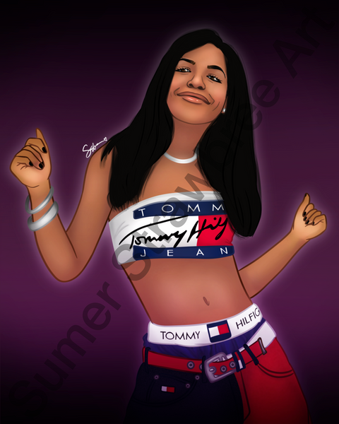Aaliyah - Art Print
