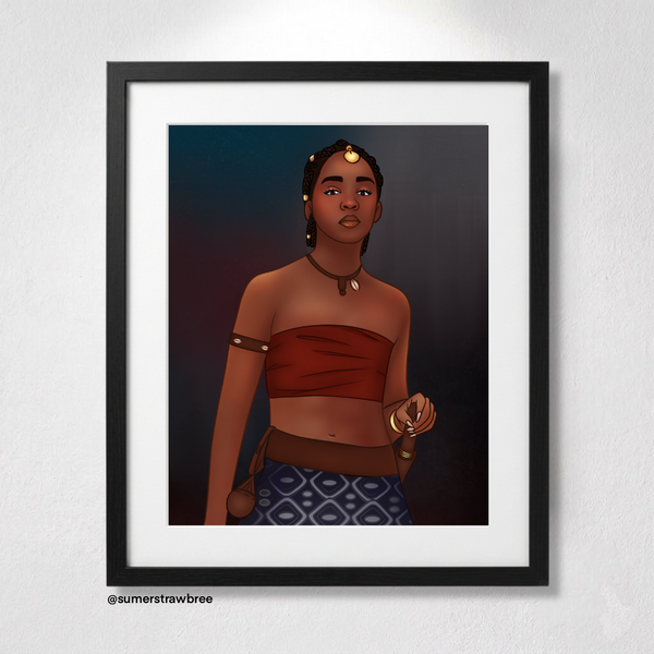 Nawi from The Woman King - Art Print
