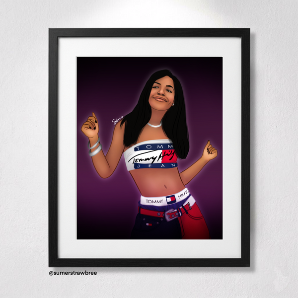 Aaliyah - Art Print