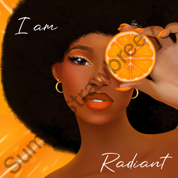 I Am Radiant Girlie - Canvas Print
