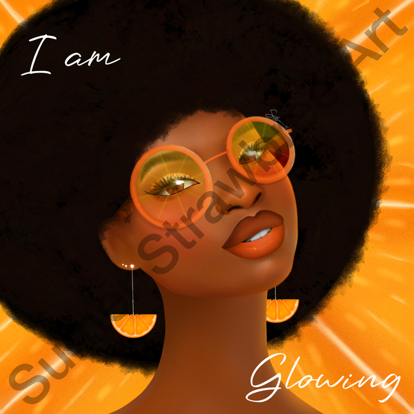 I Am Glowing Girlie - Canvas Print