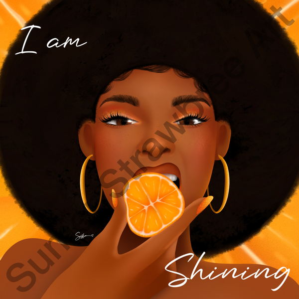I Am Shining Girlie - Canvas Print