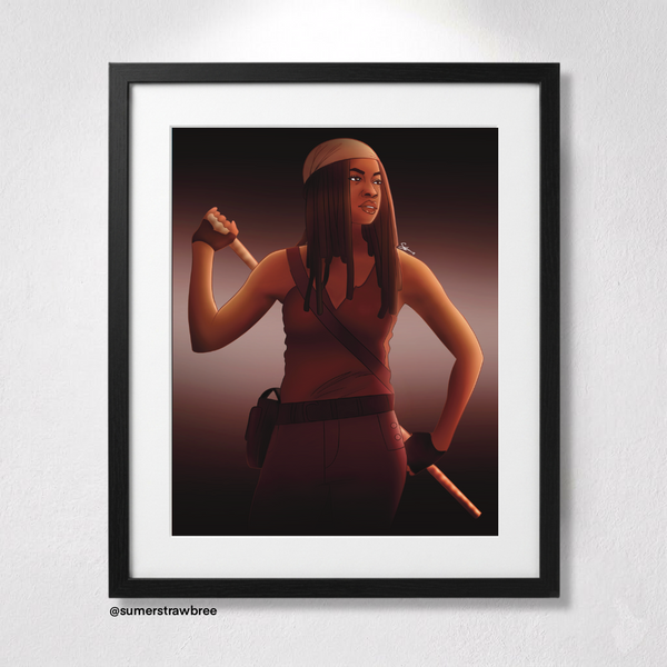 Michonne from The Walking Dead - Art Print