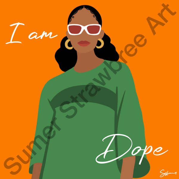 I Am Dope Girlie - Canvas Print