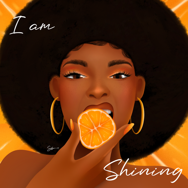 I Am Shining Girlie - Canvas Print