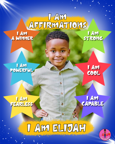 Personalized Affirmations Portrait for BOYS