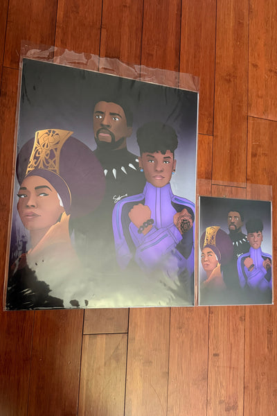 Black Panther Family - Art Print