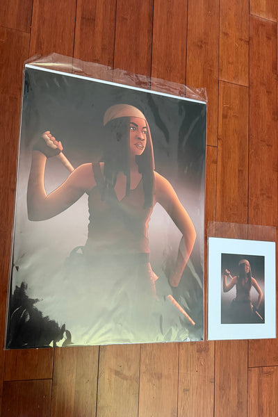 Michonne from The Walking Dead - Art Print
