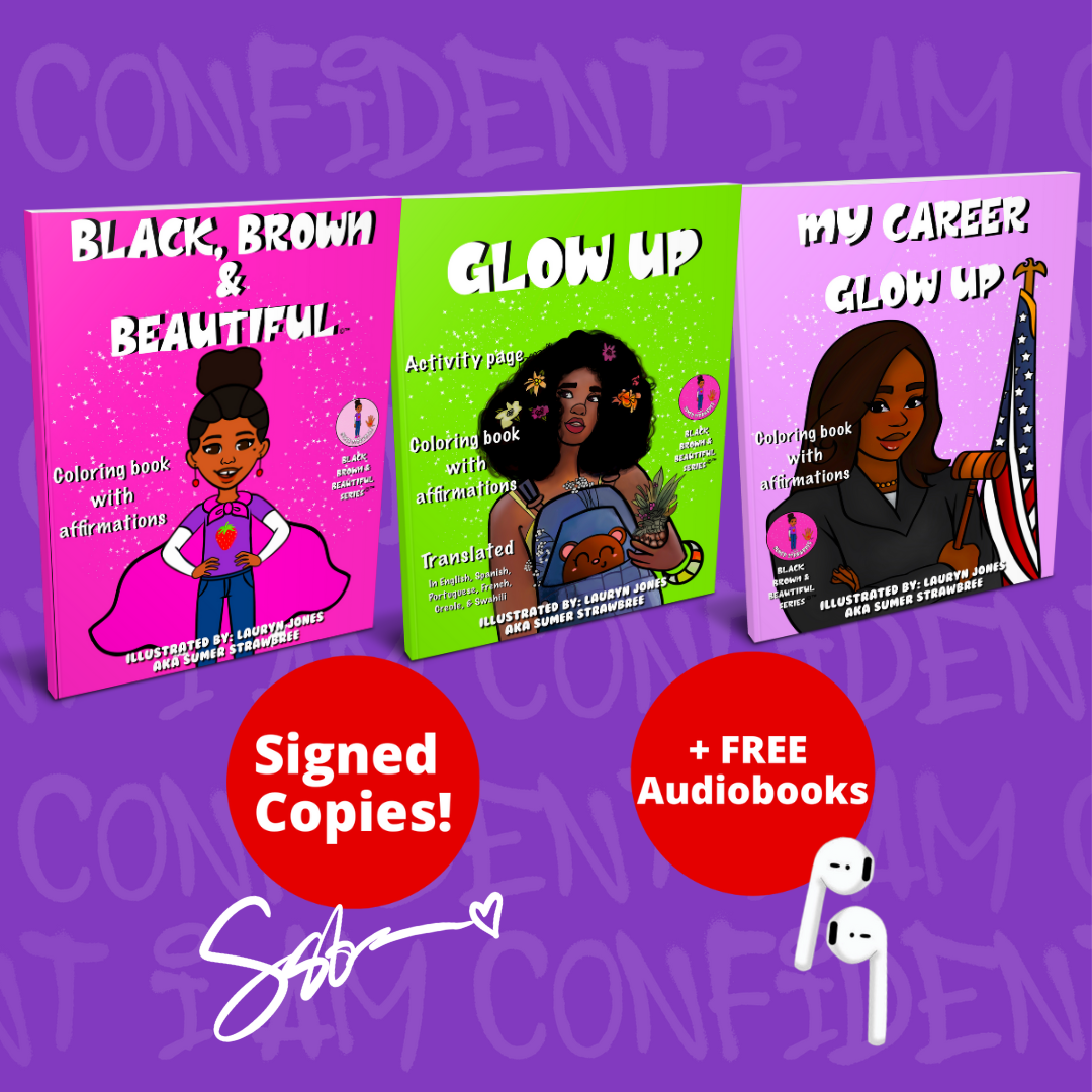 Black Brown & Beautiful Series 3 book bundle plus free audiobooks