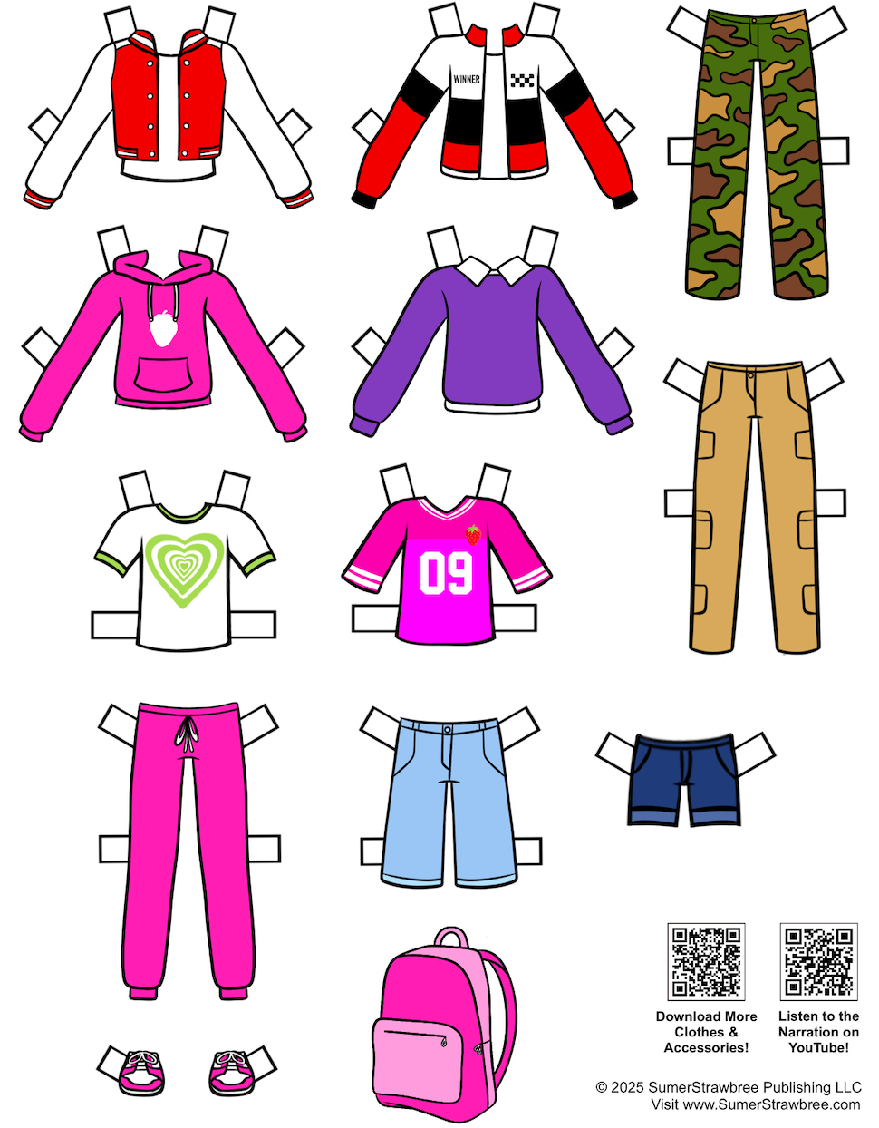 DIGITAL DOWNLOAD: Paper Dolls Inspired by Black, Brown and Beautiful Coloring Book