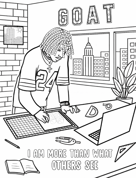 NEW Black Brown and Brilliant - BOYS Coloring Book with POSITIVE Affirmations | Supports Confidence and Self-Esteem